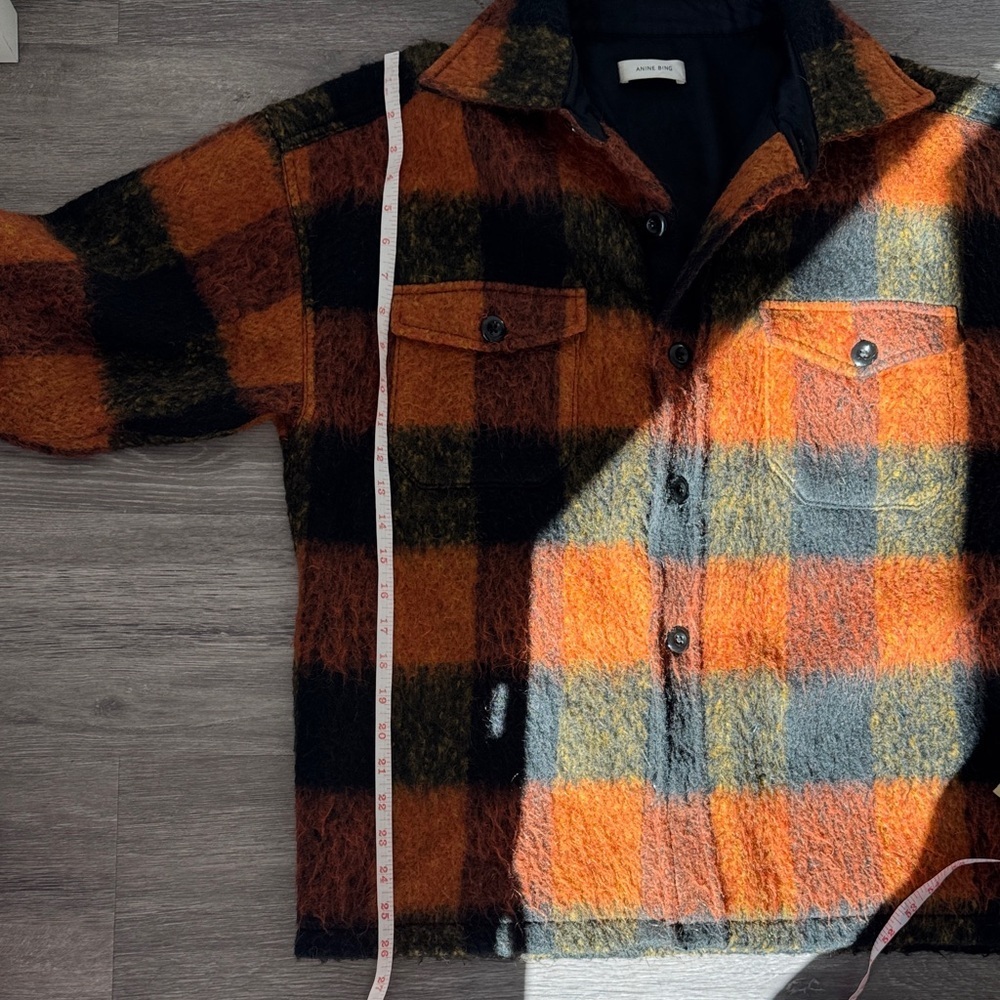Anine Bing Samone Wool-Blend Trucker Jacket - Picture 13 of 15